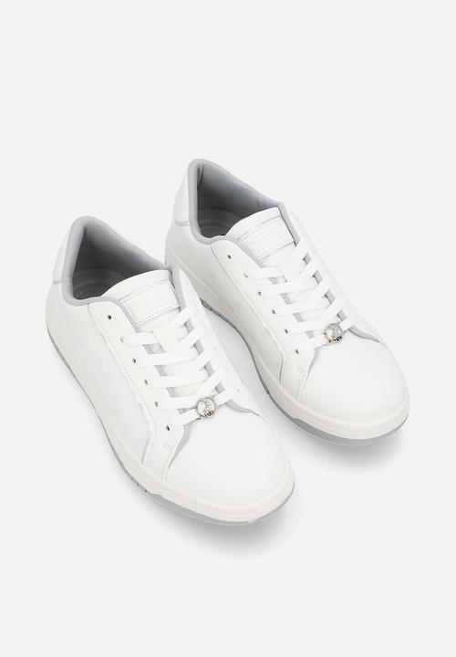 POLO - Deboss monogram sneaker - white