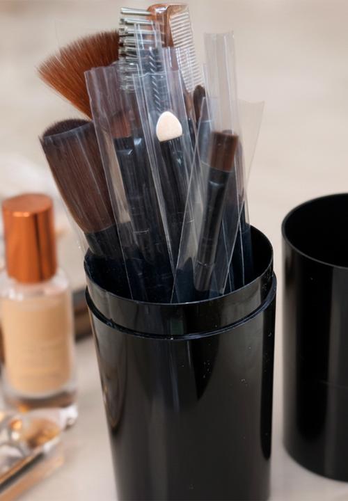 Glam Beauty - Make Up Brush 12 Piece Set in PU Bucket - Black
