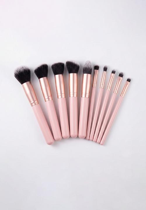 Glam Beauty - Make Up Brush 14 Piece Set - Pink