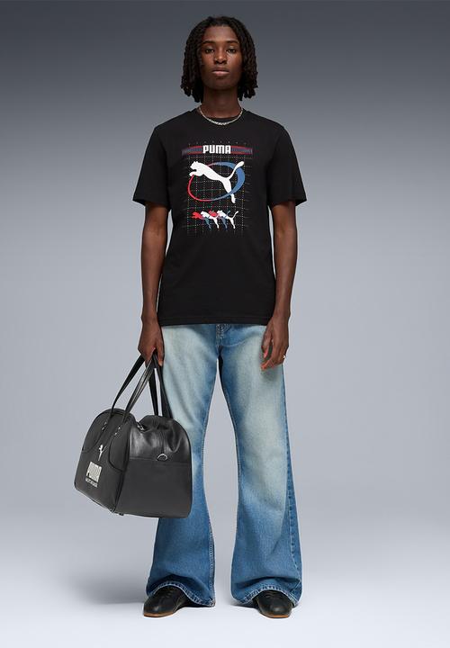 PUMA - GRAPHIC Execution Tee M - PUMA Black