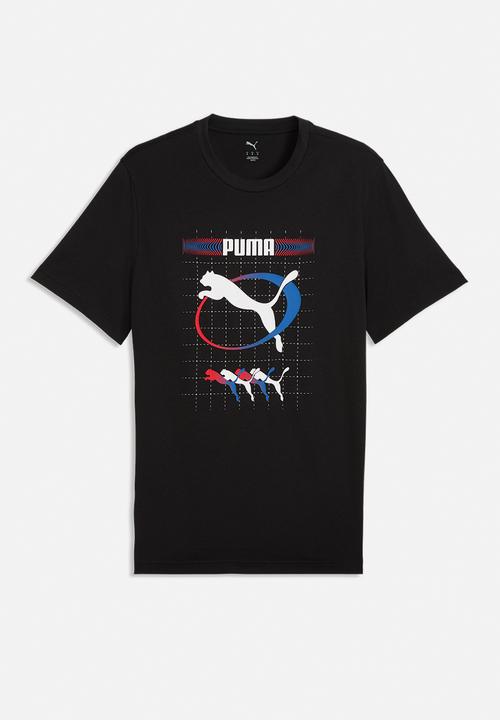 PUMA - GRAPHIC Execution Tee M - PUMA Black