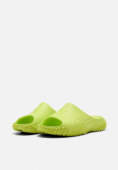 PUMA - Mostro Slide - Lime Smash-Lime Smash- White