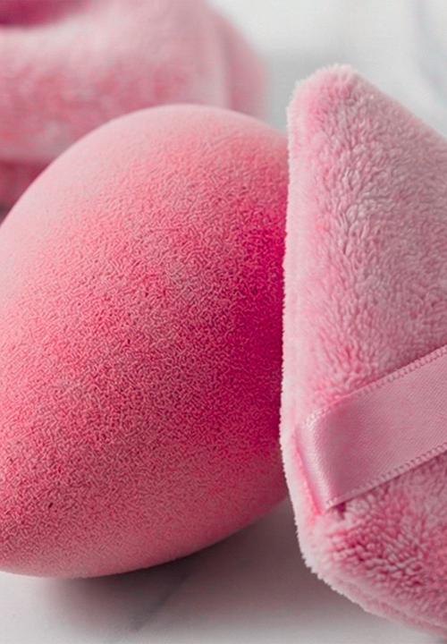 Glam Beauty - Make Up Sponge Puff 20 Piece Kit - Hot Pink