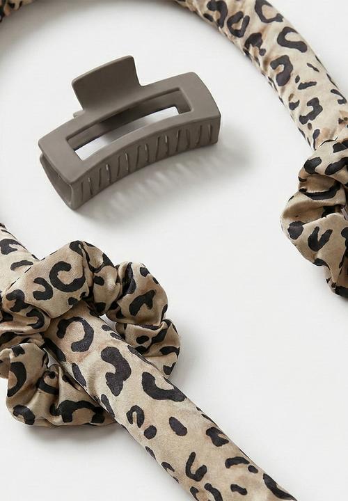 Glam Beauty - Heatless Curling Set 4 in 1 - Leopard