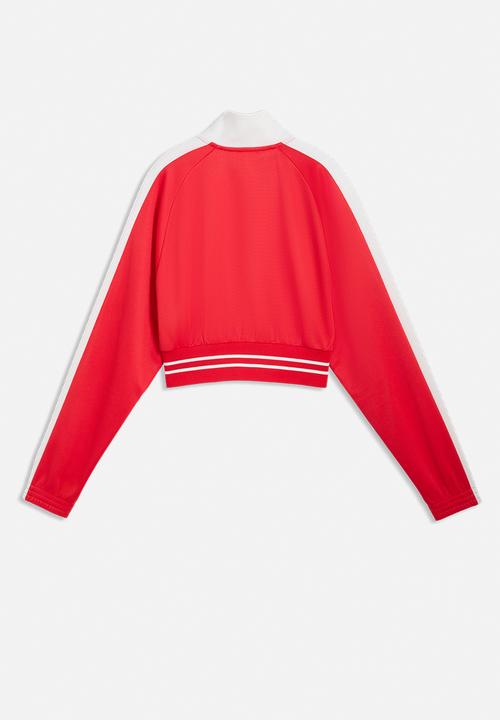 PUMA - T7 Pique Relaxed Cropped Track Jacket Fo - For All Time Red