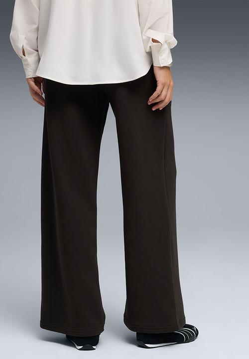 PUMA - Ess Cat Comfort Wide Leg Pant Tr Op - Puma Black