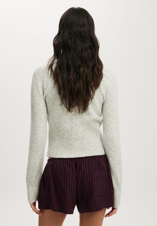 Cotton On - Cloud soft flannel short - gerry stripe chocolate plum