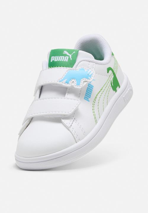 PUMA - Puma Smash 3.0 Dino V Inf - Puma White-Green Fruit-Vibrant Blue