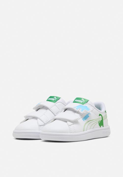 PUMA - Puma Smash 3.0 Dino V Inf - Puma White-Green Fruit-Vibrant Blue