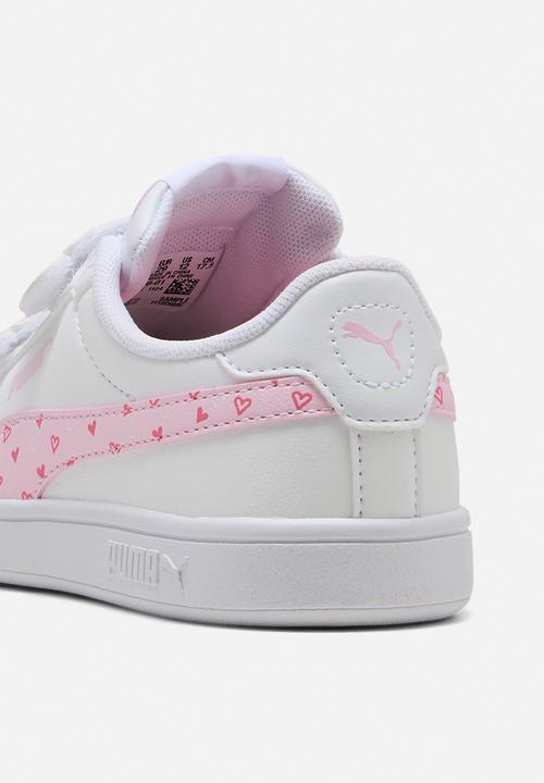 PUMA - Puma Smash 3.0 Hearty V Ps - Puma White-Pearl Pink