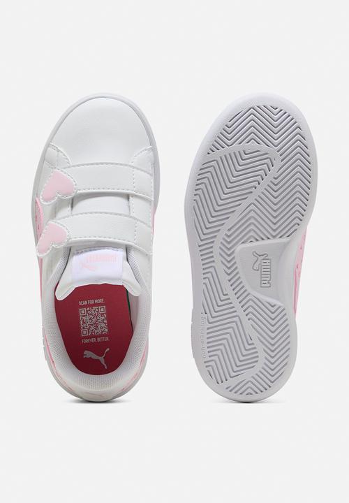 PUMA - Puma Smash 3.0 Hearty V Ps - Puma White-Pearl Pink