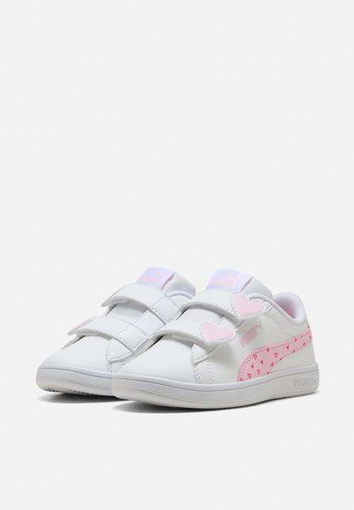 PUMA - Puma Smash 3.0 Hearty V Ps - Puma White-Pearl Pink