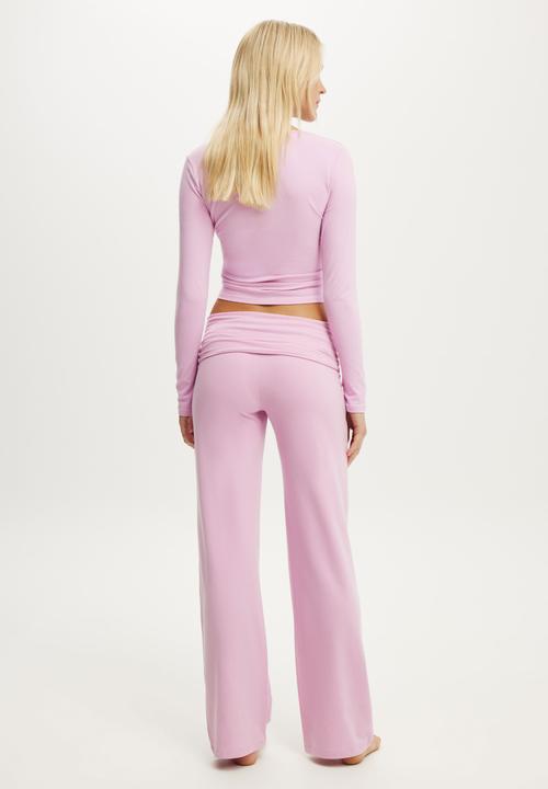 Cotton On - Dreamy soft roll waist pant - lilac sunset