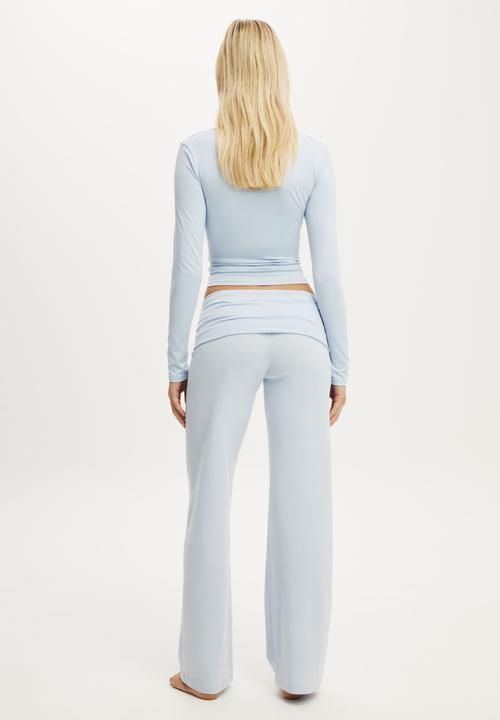 Cotton On - Dreamy soft roll waist pant - violet blue