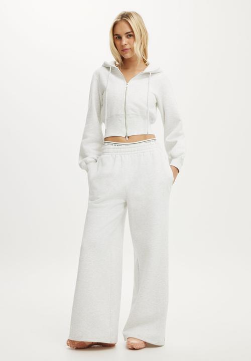 Cotton On - Summer Fleece Contour Zip Through - Light Grey Marle