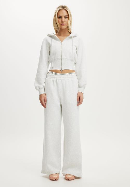Cotton On - Summer Fleece Contour Zip Through - Light Grey Marle
