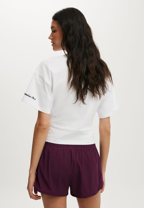 Cotton On - Active Curve Hem Short - Pickled Beet
