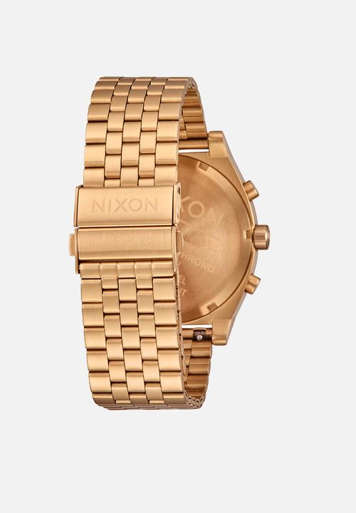 Nixon - Time Teller Chrono - Gold / Green Sunray