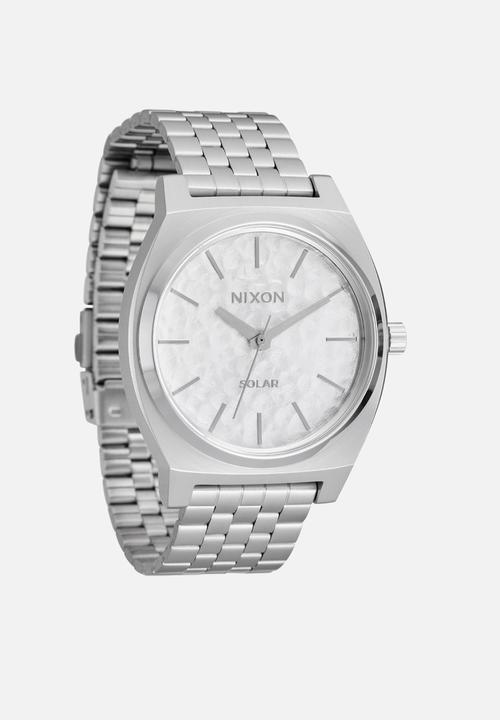 Nixon - Time Teller Solar  - Silver / Snow