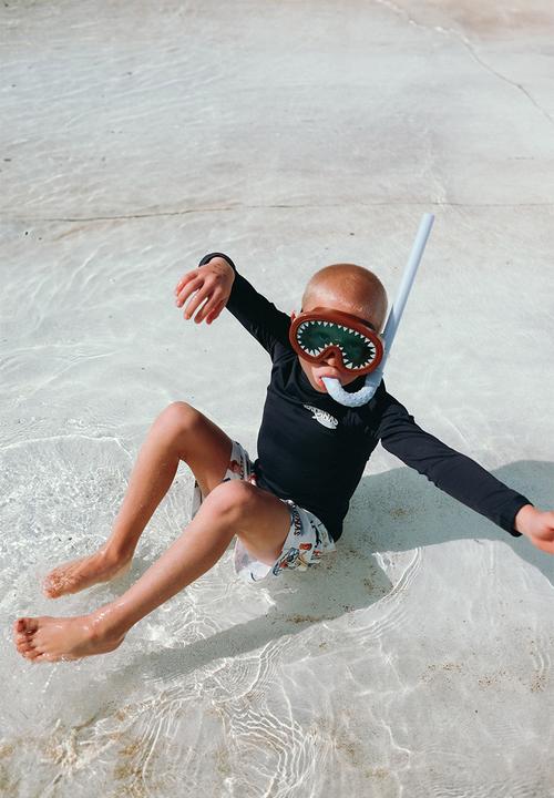 Cotton On - Billy Boyleg Swim Trunk - Squid Ink/Sardines