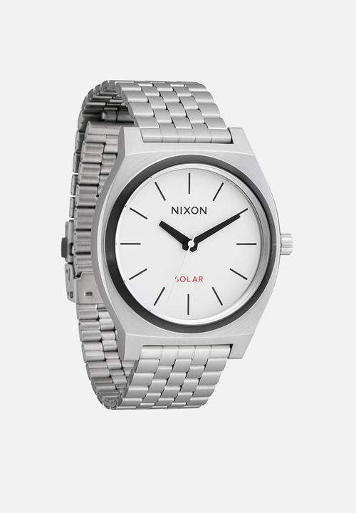 Nixon - Time Teller Solar  - Silver / White Lume