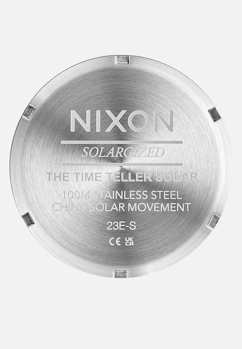 Nixon - Time Teller Solar  - Silver / White Lume