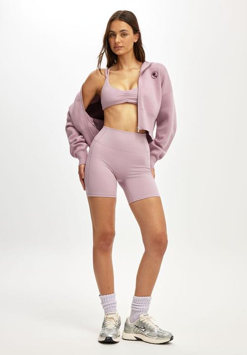 Cotton On - Ultra Soft Side Pocket Bike Short - Violet Dawn