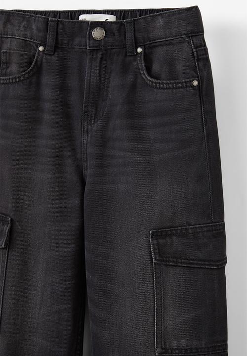 Cotton On - Super Baggy Jean - Balmoral Black/Cargo