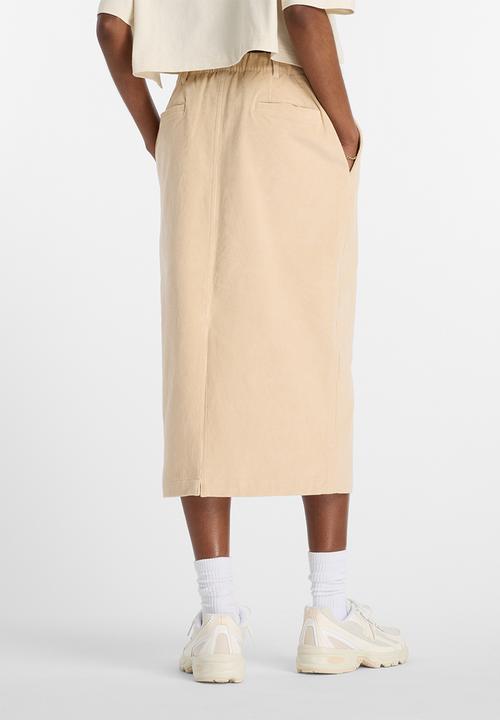 New Balance  - NB Athletics Corduroy Midi Skirt - Desert Clay