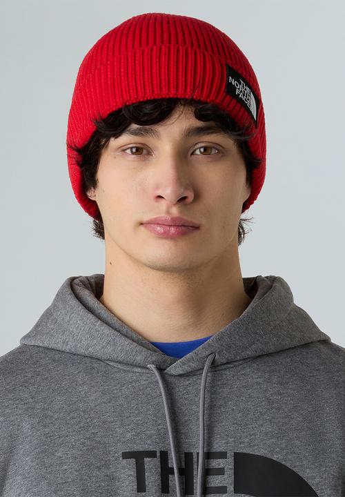 The North Face - TNF Logo Box Cuffed Beanie - TNF Red