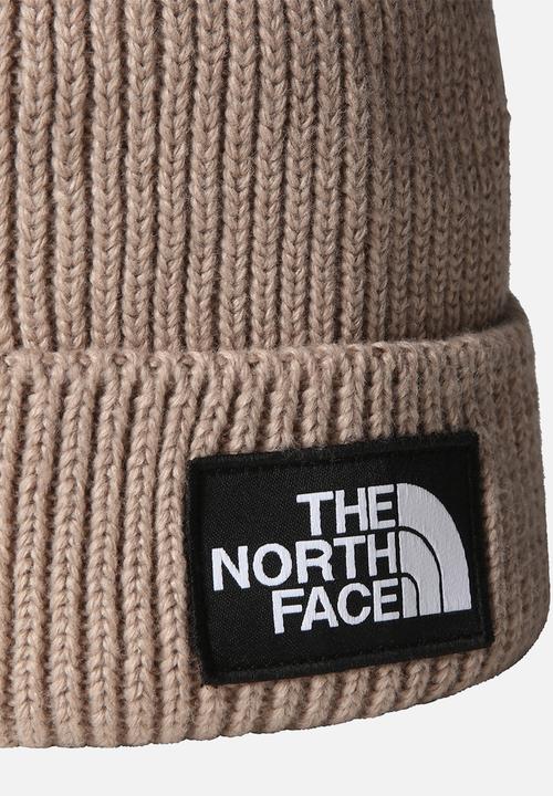 The North Face - TNF Logo Box Cuffed Beanie - Mushroom Grey