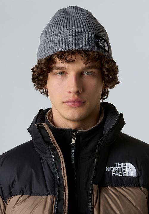 The North Face - TNF Logo Box Cuffed Beanie - TNF Medium Grey Heather