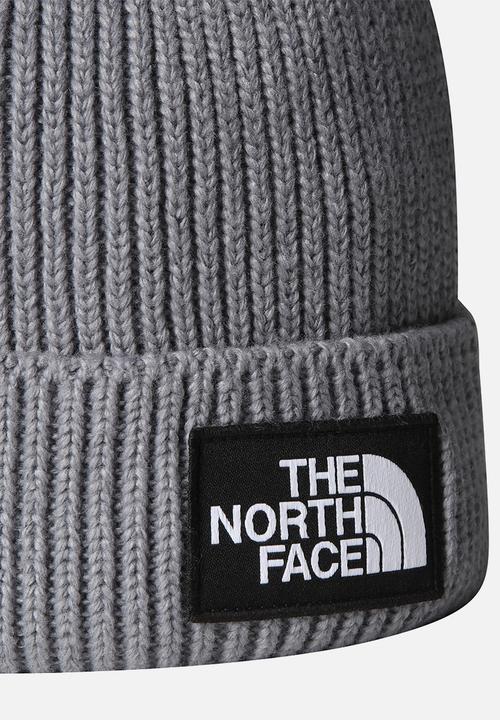 The North Face - TNF Logo Box Cuffed Beanie - TNF Medium Grey Heather