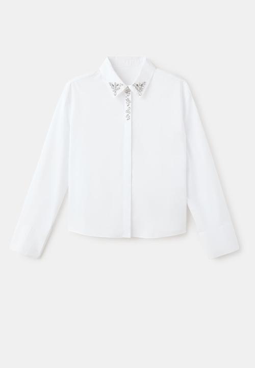MANGO - Shirt rus - natural