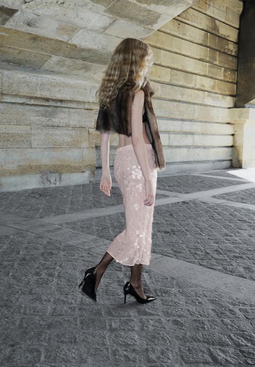 MANGO - Skirt xjava - light beige
