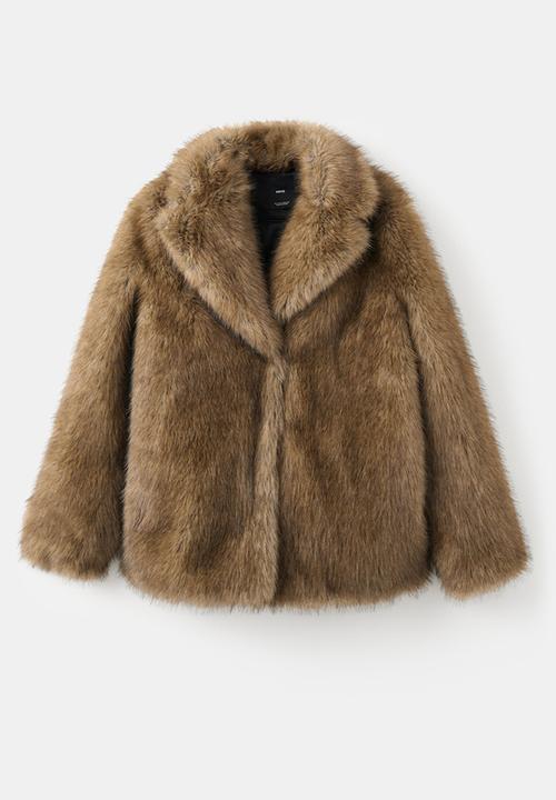 MANGO - Coat chester - beige