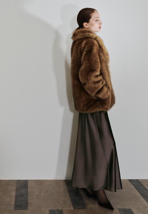 MANGO - Coat chester - beige