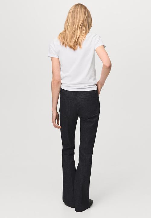 MANGO - T-shirt mangolog-w - white