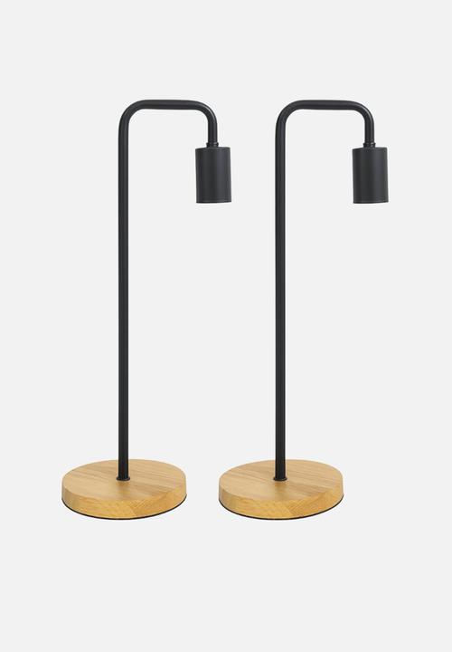 Scandi Drop Duo Set of 2 - black