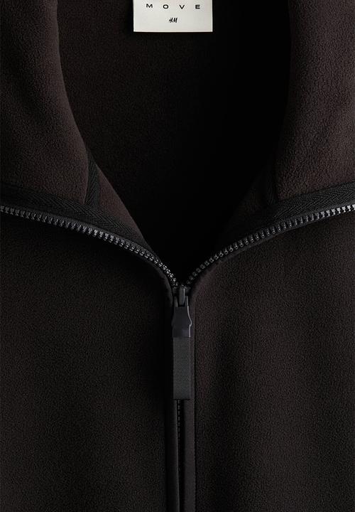 H&M - Fleece sports top - black