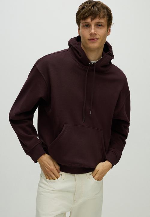 H&M - Loose fit hoodie - plum
