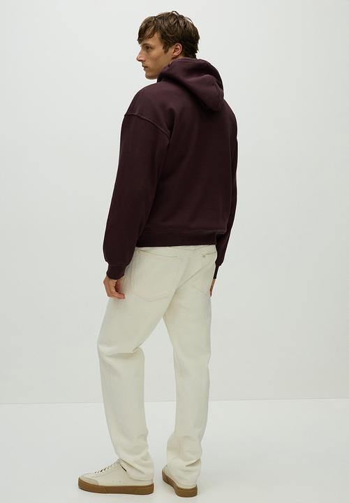 H&M - Loose fit hoodie - plum