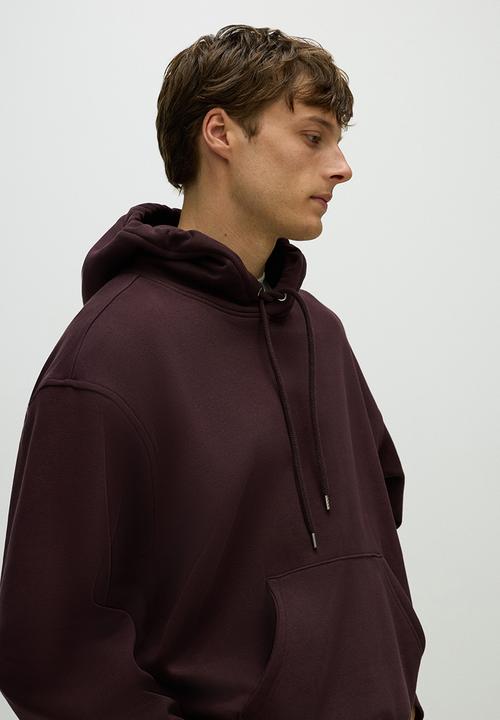 H&M - Loose fit hoodie - plum