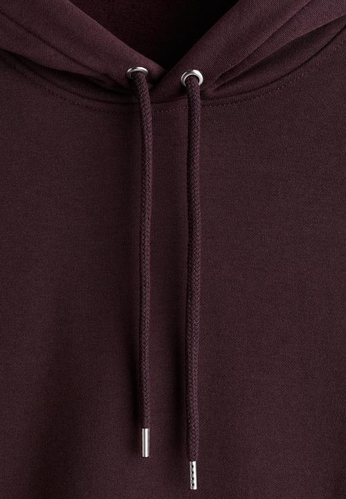 H&M - Loose fit hoodie - plum