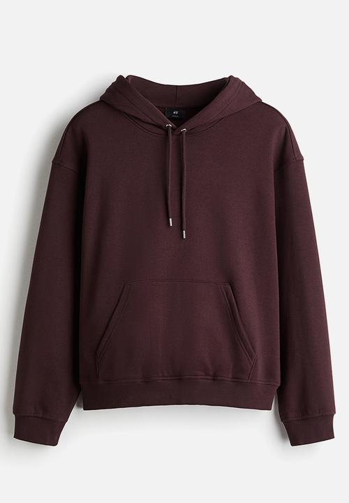 H&M - Loose fit hoodie - plum