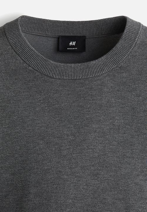 H&M - Regular fit fine-knit jumper - grey