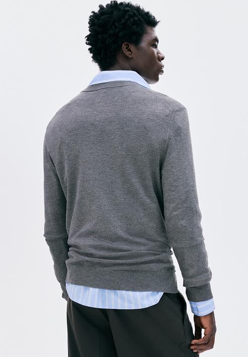 H&M - Regular fit fine-knit jumper - grey
