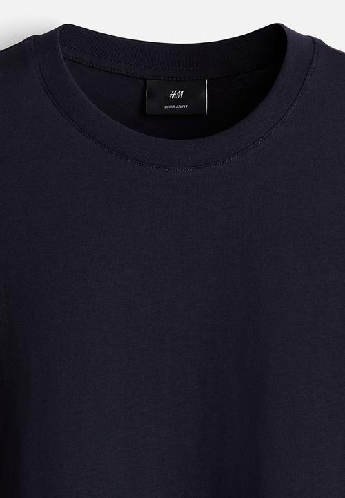 H&M - Regular fit jersey top - navy blue