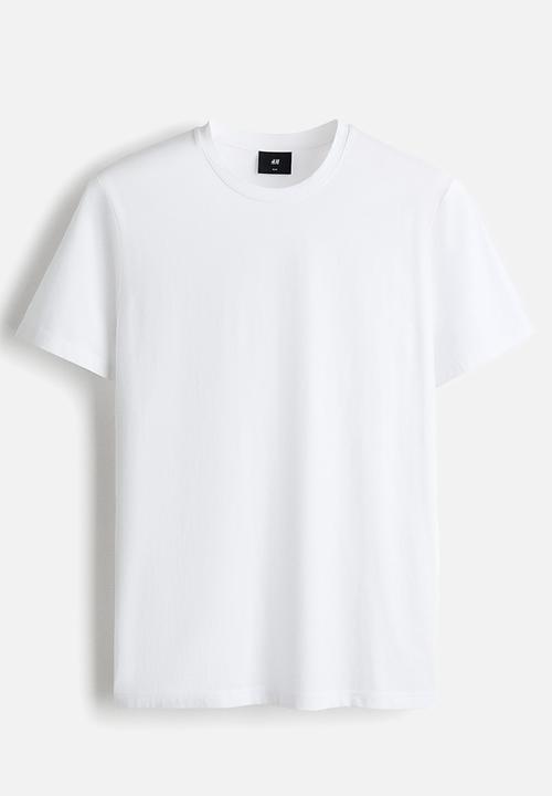 H&M - Slim fit pima cotton t-shirt - white