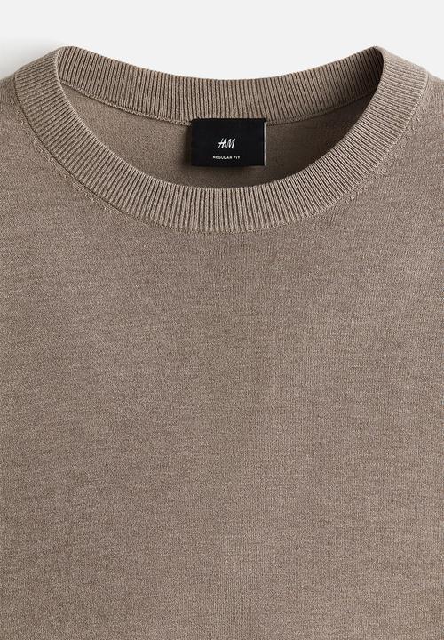 H&M - Regular fit fine-knit jumper - beige
